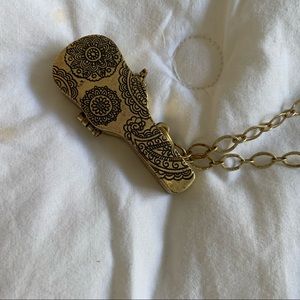 Guitar locket necklace lucky brand